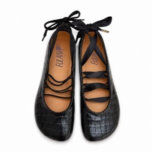 Barefoot Ballerina Croco Black